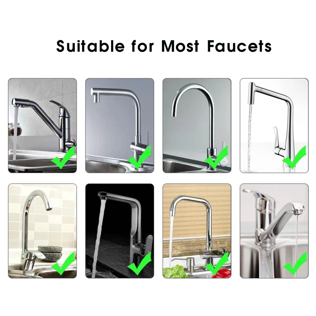 Moveable Kitchen Tap Water Nozzle Extender