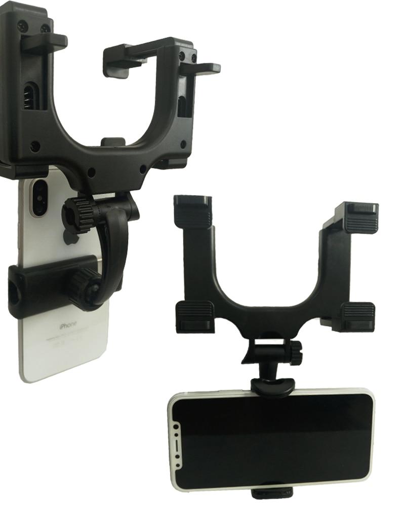 Car Mount Rearview Mirror Phone Holder