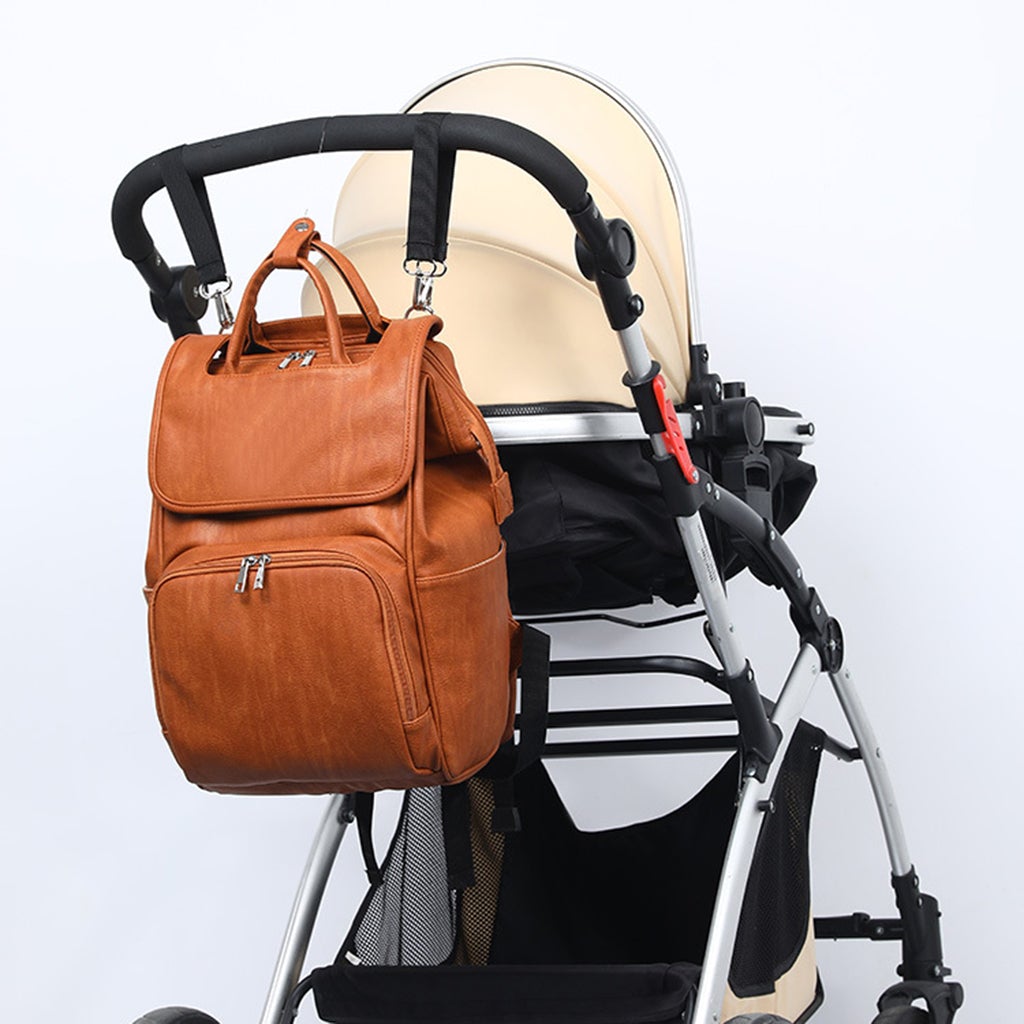 Diaper Bag Backpack With Changing Pad & Stroller Straps