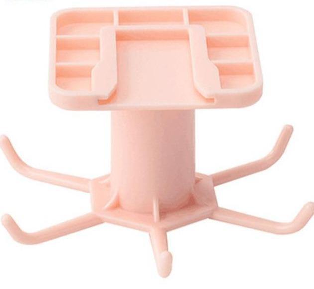 Utensil Holder Hanging Rack 6-Hooks - Under Shelf & Cabinet Kitchen Organizer