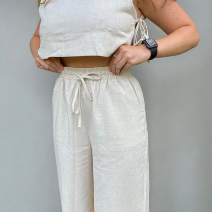 Aurora Linen Two-Piece Set