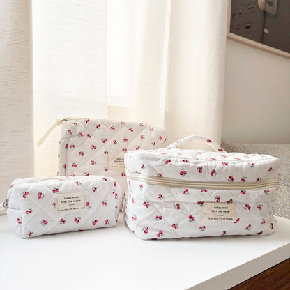 3 PCS Cherry Makeup Bags
