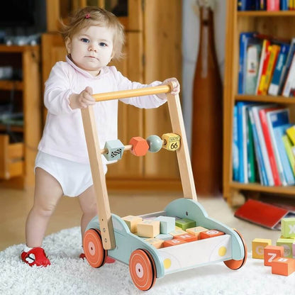 JoyWalker™ Baby Push Walker Toy With Building Blocks