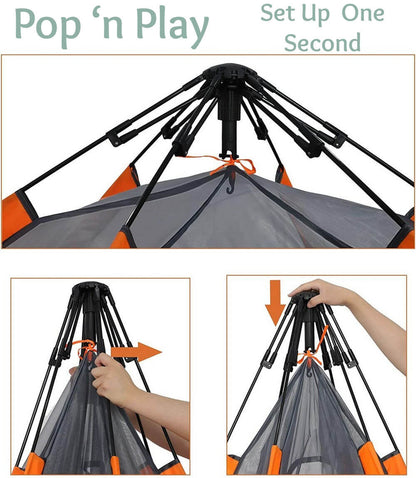 Pop 'N Play Portable Baby Playpen | Outdoor & Indoor Lightweight Toddler Pop-Up Tent