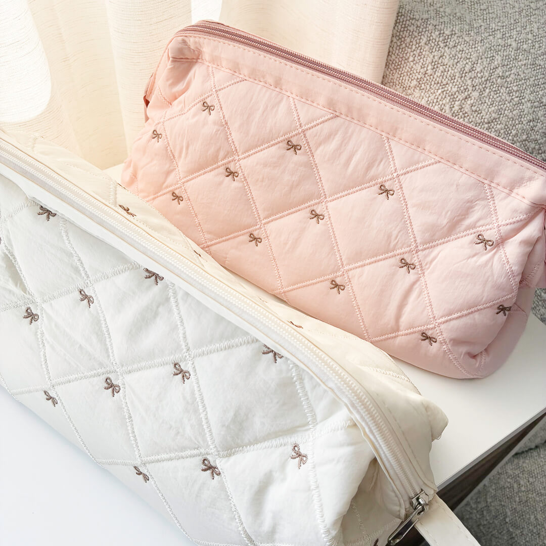Celeste Bow Makeup Bag