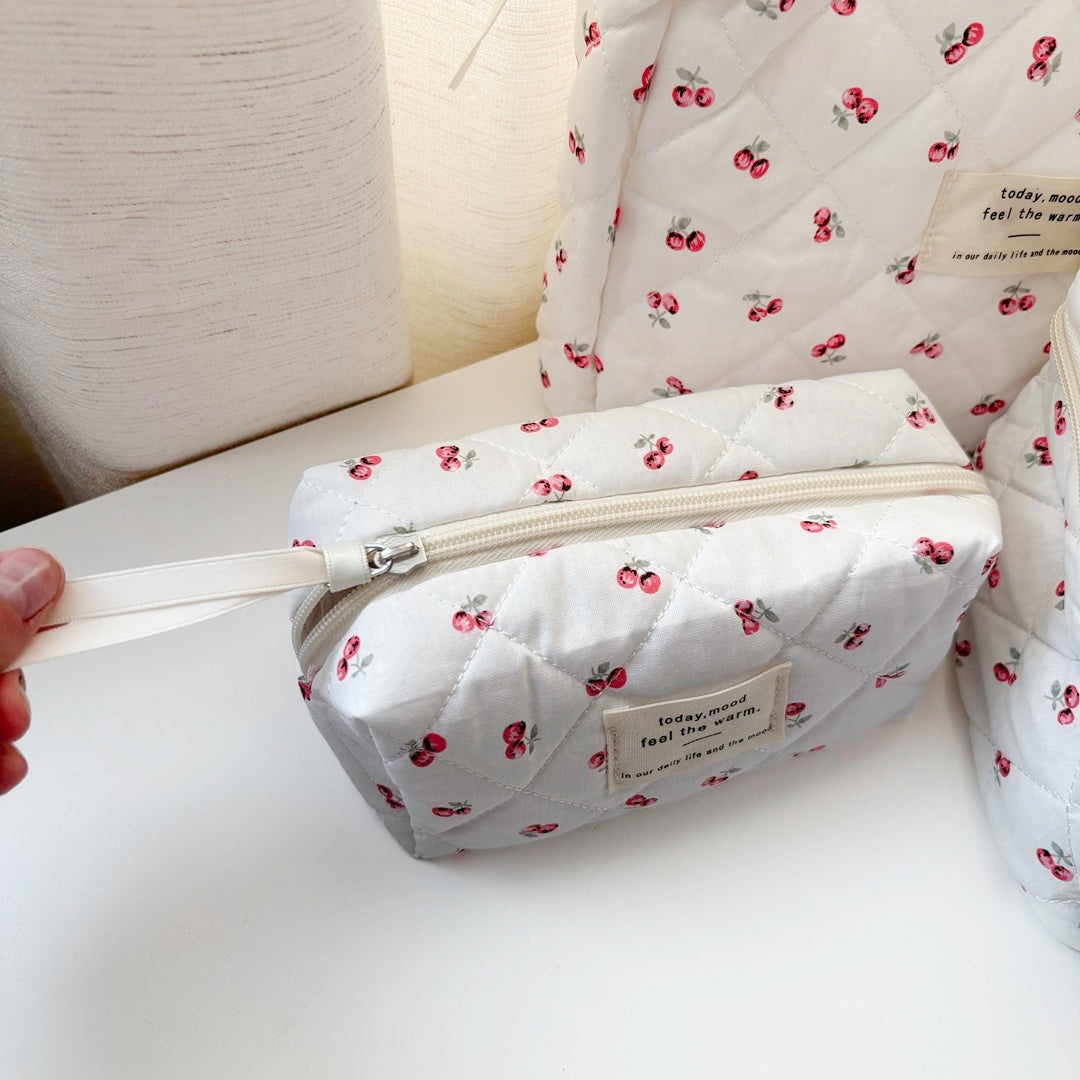 3 PCS Cherry Makeup Bags