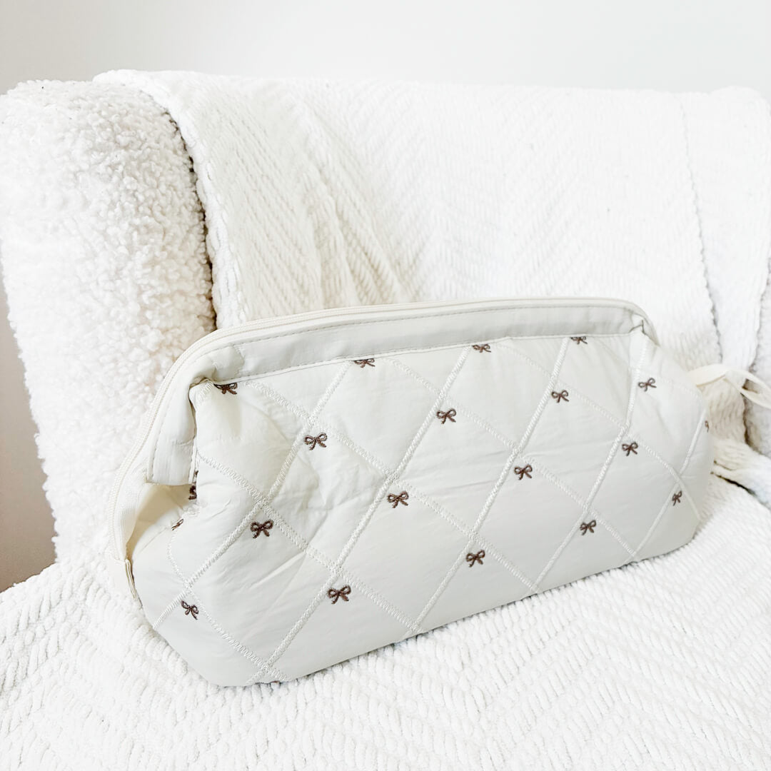 Celeste Bow Makeup Bag