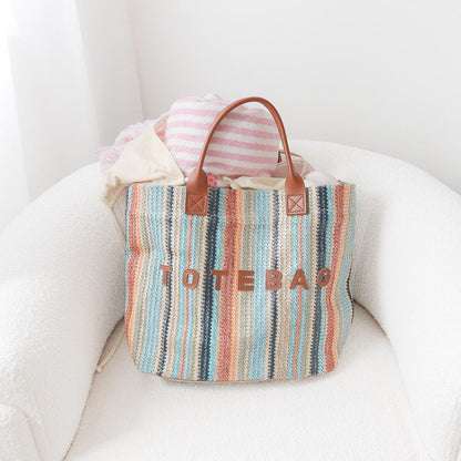 Elise Striped Tote Bag