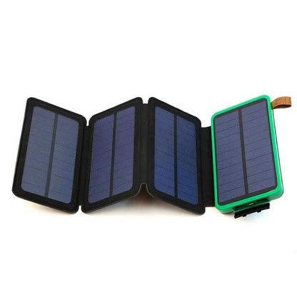 Stealth Angel 4-Fold Solar Dual-USB Charger 10,000mAH and LED Light