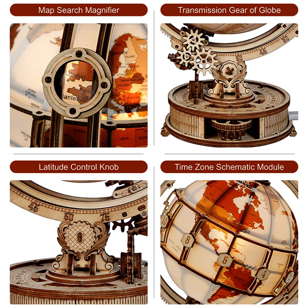 3d Puzzles For Adults - LED Luminous Globe