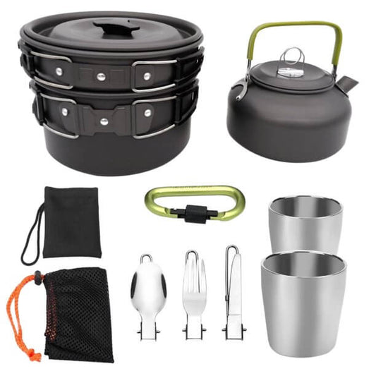 Camping Cookware Set -  Mess Kits for Camping & Backpacking