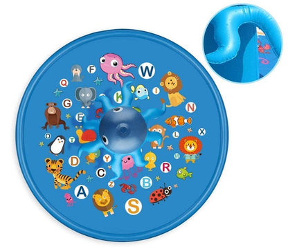 68” Kids Octopus Splash Pad | Mat Sprinkler Sprinkler for Kids