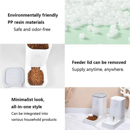 Automatic Cat Feeder - Timed Cat Feeder with Desiccant Bag for Dry Food