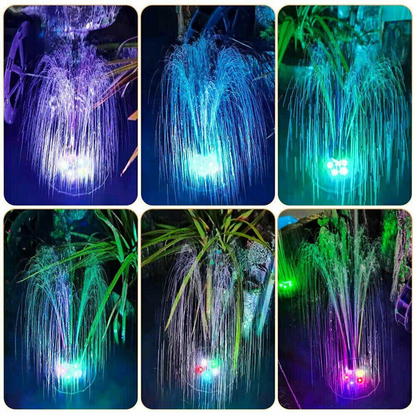 NEW - Floating LED Solar Fountain