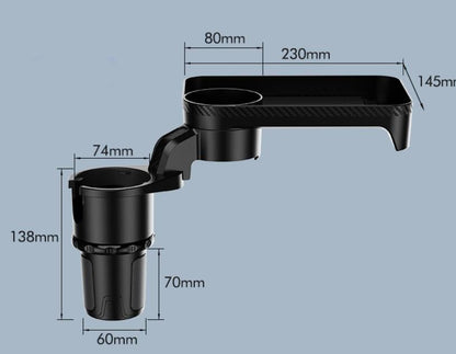 Adjustable Car Cup Holder Expander Adapter 3 in 1 360 Degree Rotating Expand