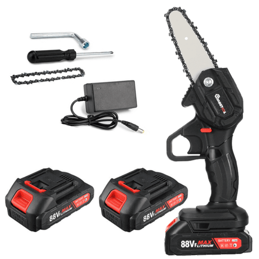 Cordless Electric Chainsaw - Handheld Mini Battery Powered Chainsaw