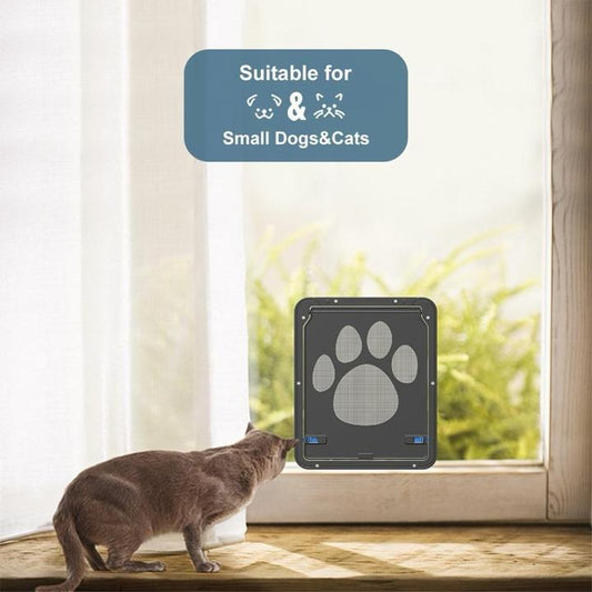 Lockable Pet Door For Home Door Access - Gray