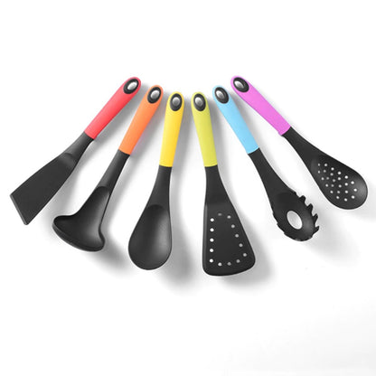 7 Piece Carousel Kitchen Utensil Tool Set With Rotating Storage