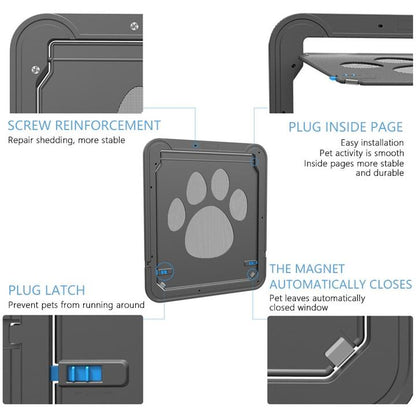 Lockable Pet Door For Home Door Access - Gray